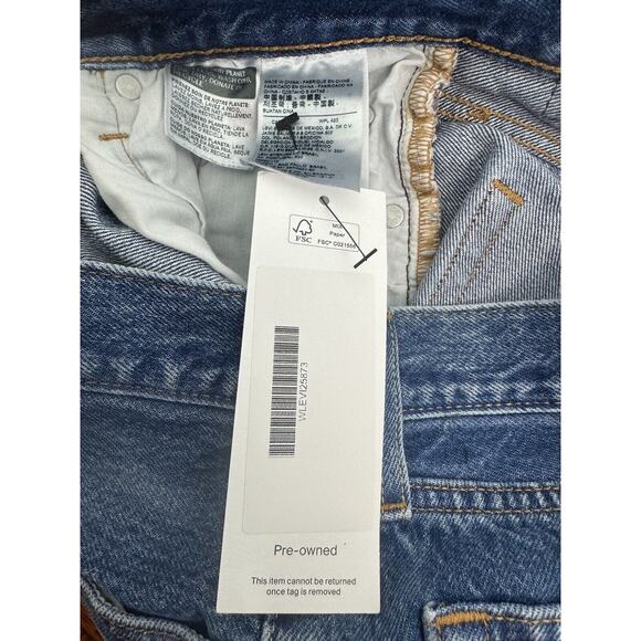 Levi's Premium 501 Medium Size 28 Wash High Rise Women’s Distressed Shorts - Picture 12 of 16